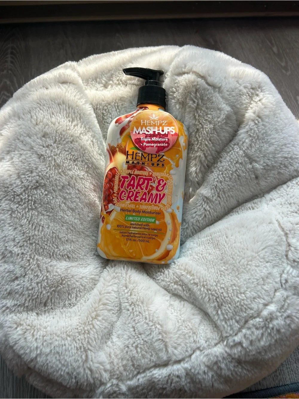 Hempz Tart & Creamy Pomegranate Body Moisturizer - Orange, Pink, White